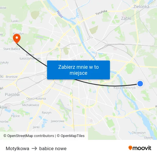 Motylkowa to babice nowe map