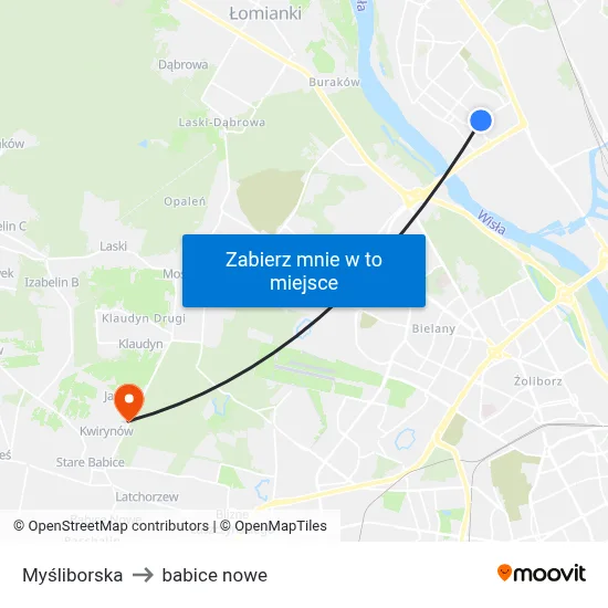 Myśliborska to babice nowe map