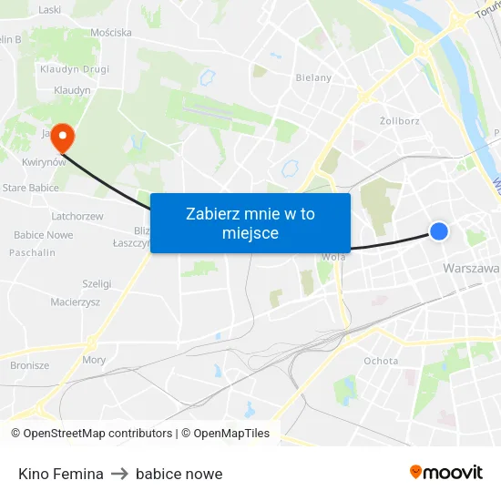 Kino Femina to babice nowe map