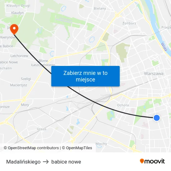 Madalińskiego to babice nowe map