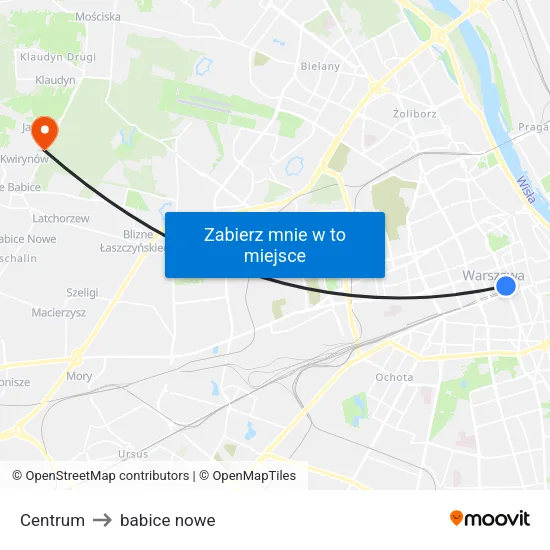 Centrum to babice nowe map