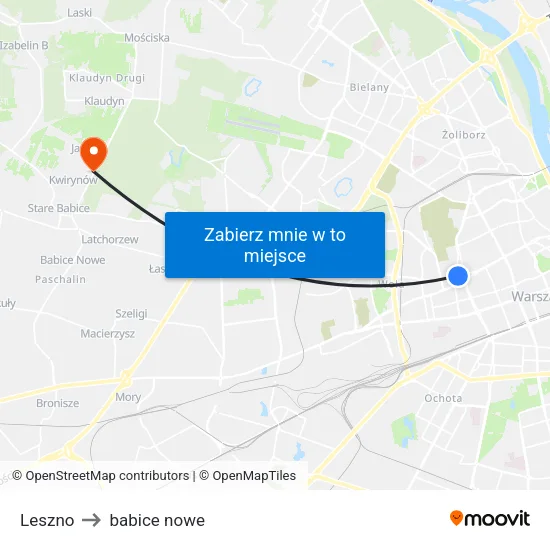 Leszno to babice nowe map