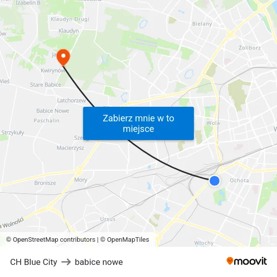 CH Blue City to babice nowe map