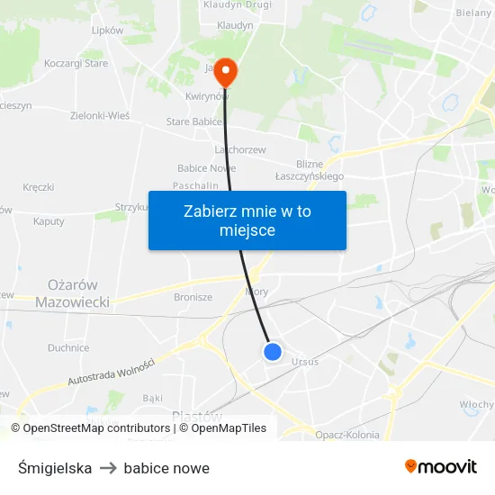 Śmigielska to babice nowe map