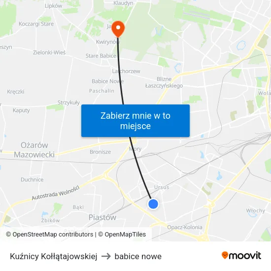 Kuźnicy Kołłątajowskiej to babice nowe map