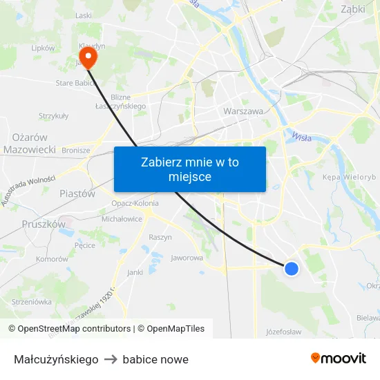 Małcużyńskiego to babice nowe map