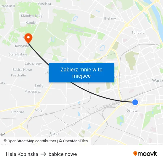 Hala Kopińska to babice nowe map