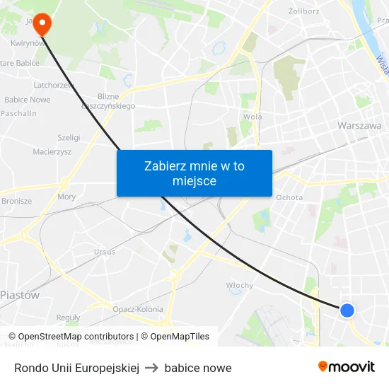 Rondo Unii Europejskiej to babice nowe map