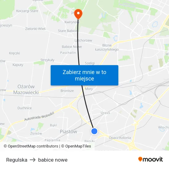 Regulska to babice nowe map