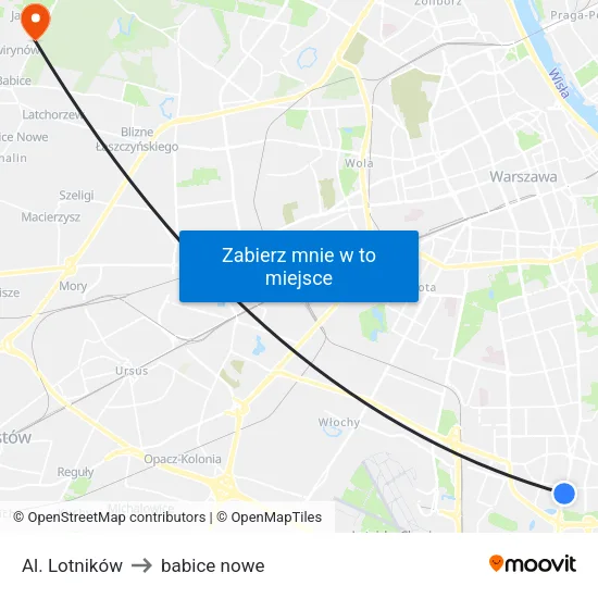 Al. Lotników to babice nowe map