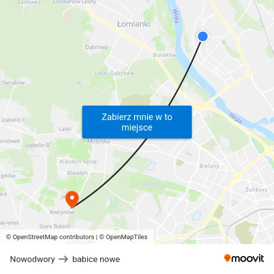 Nowodwory to babice nowe map