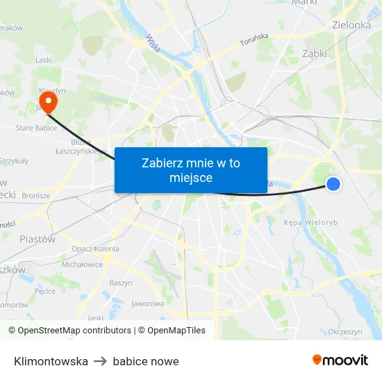 Klimontowska to babice nowe map