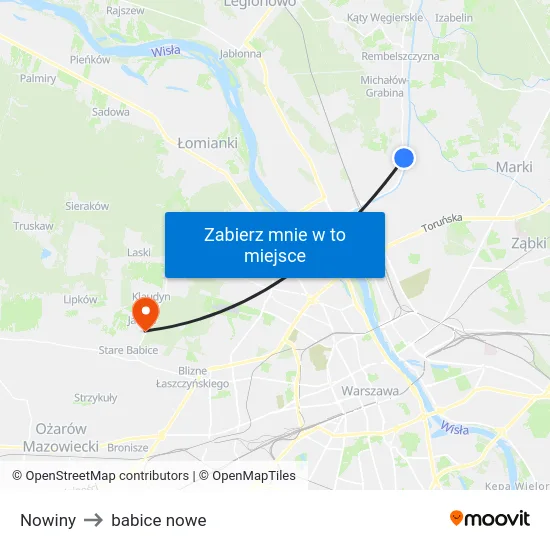 Nowiny to babice nowe map