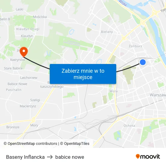 Baseny Inflancka to babice nowe map