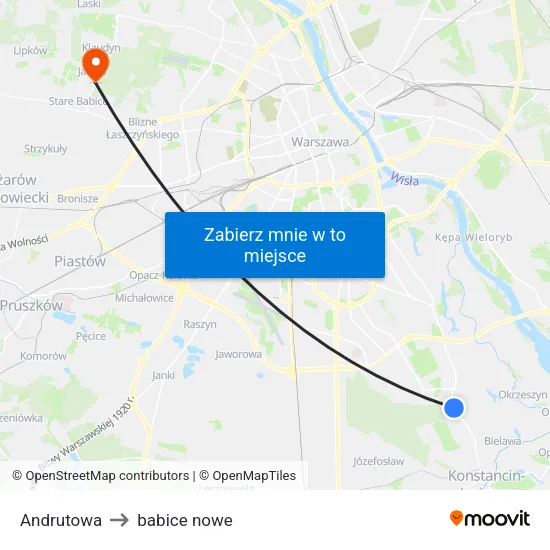 Andrutowa to babice nowe map
