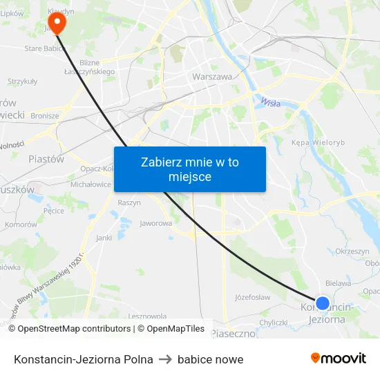 Konstancin-Jeziorna Polna to babice nowe map