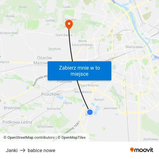 Janki to babice nowe map