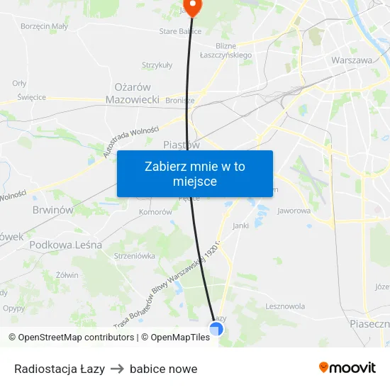 Radiostacja Łazy to babice nowe map