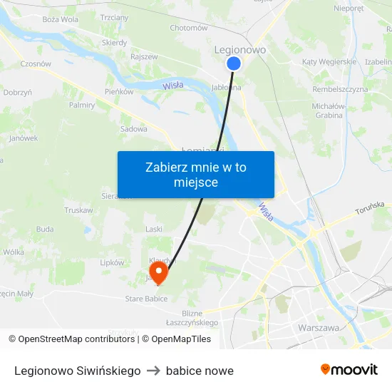 Legionowo Siwińskiego to babice nowe map