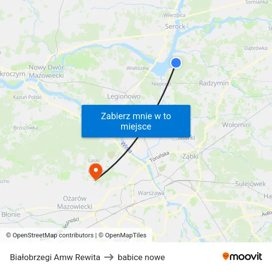 Białobrzegi Amw Rewita to babice nowe map