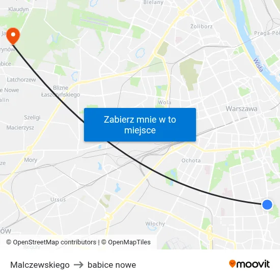 Malczewskiego to babice nowe map