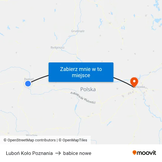 Luboń Koło Poznania to babice nowe map