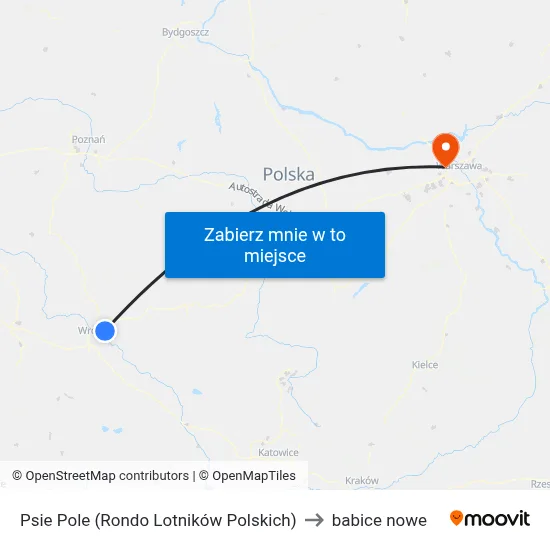Psie Pole (Rondo Lotników Polskich) to babice nowe map