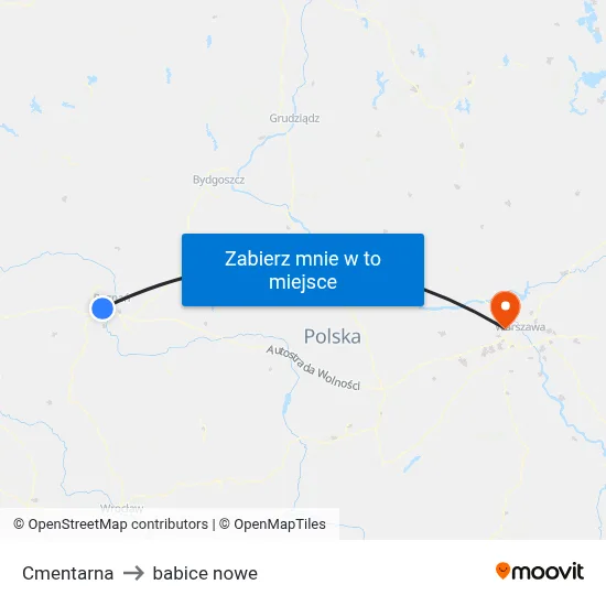 Cmentarna to babice nowe map