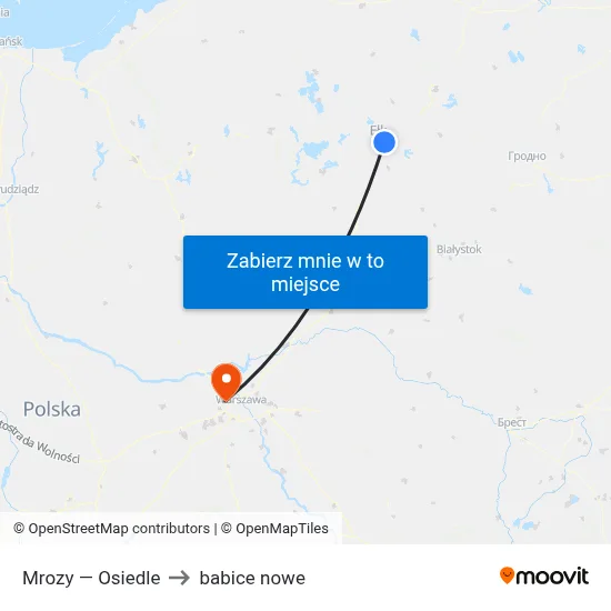 Mrozy — Osiedle to babice nowe map