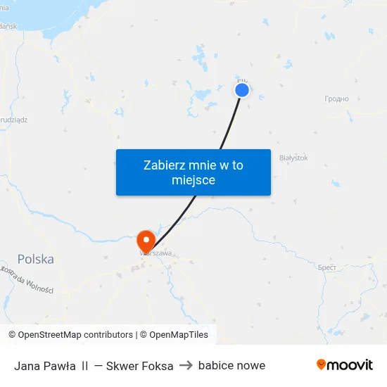 Jana Pawła Ⅱ — Skwer Foksa to babice nowe map