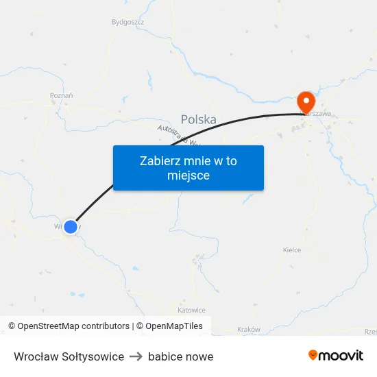 Wrocław Sołtysowice to babice nowe map