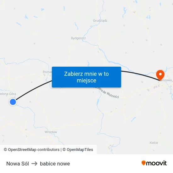 Nowa Sól to babice nowe map