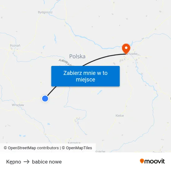 Kępno to babice nowe map