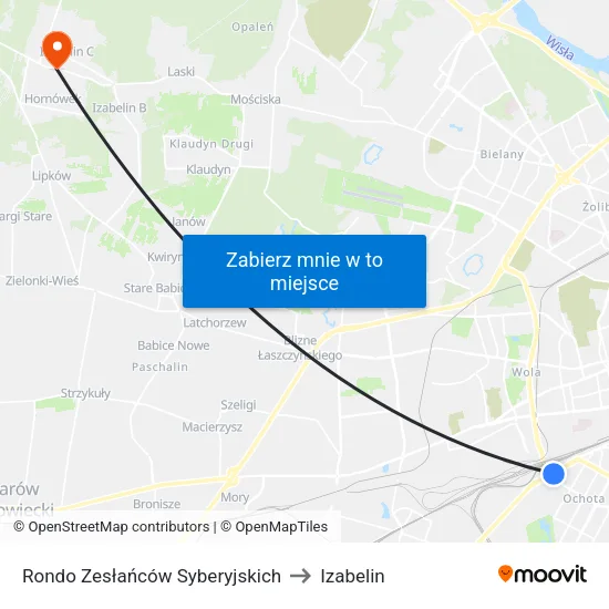 Rondo Zesłańców Syberyjskich to Izabelin map
