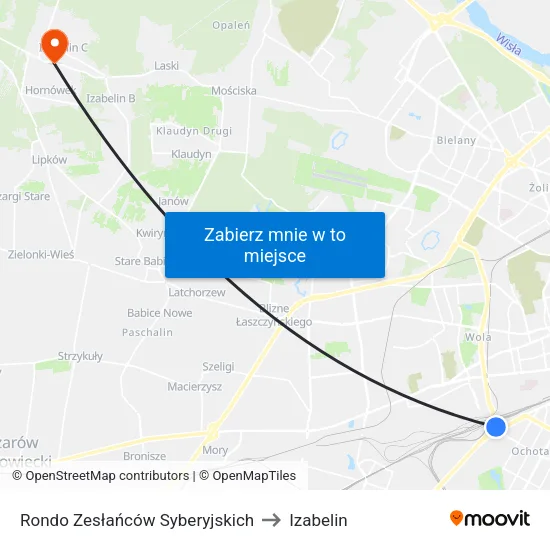 Rondo Zesłańców Syberyjskich to Izabelin map