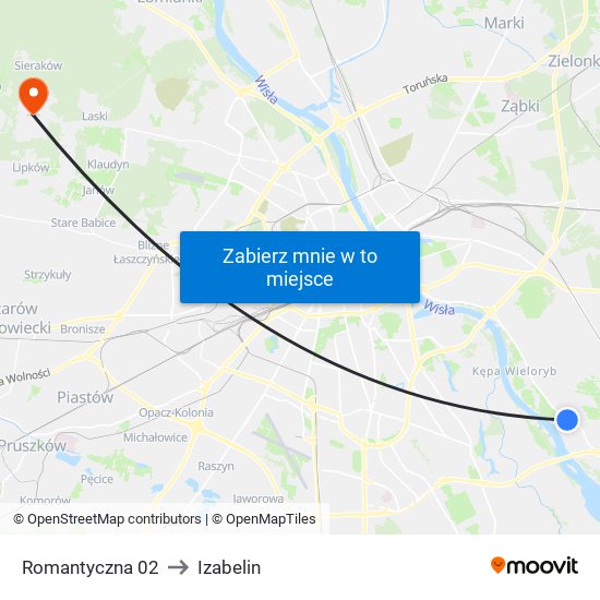 Romantyczna 02 to Izabelin map