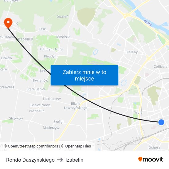 Rondo Daszyńskiego 09 to Izabelin map