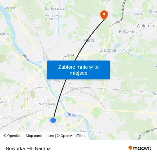 Goworka to Nadma map