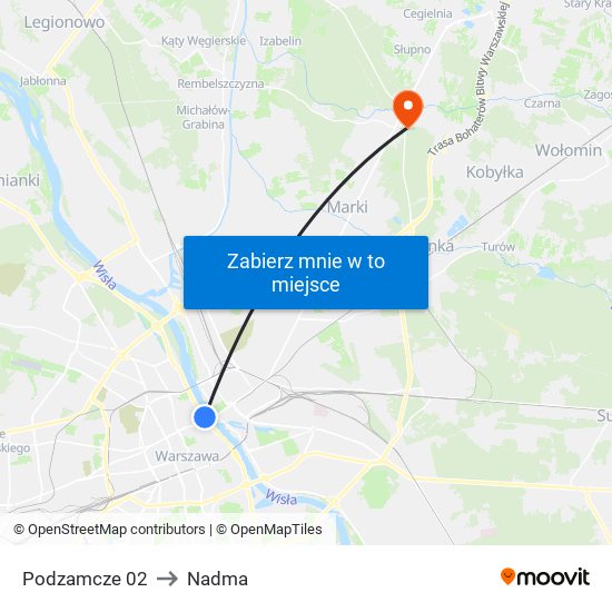 Podzamcze 02 to Nadma map