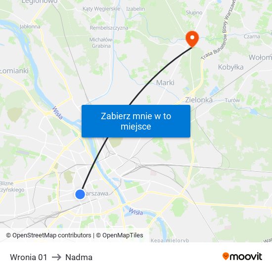 Wronia 01 to Nadma map