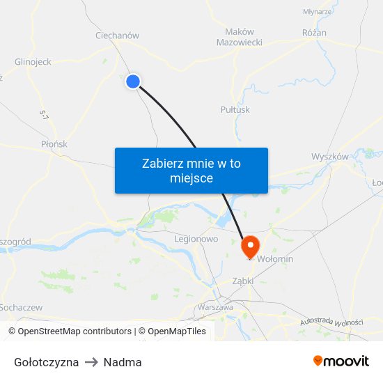 Gołotczyzna to Nadma map