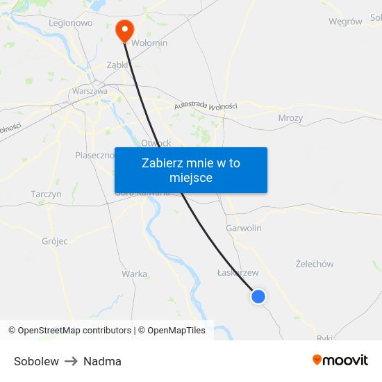 Sobolew to Nadma map