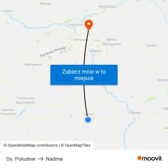 Os. Południe to Nadma map