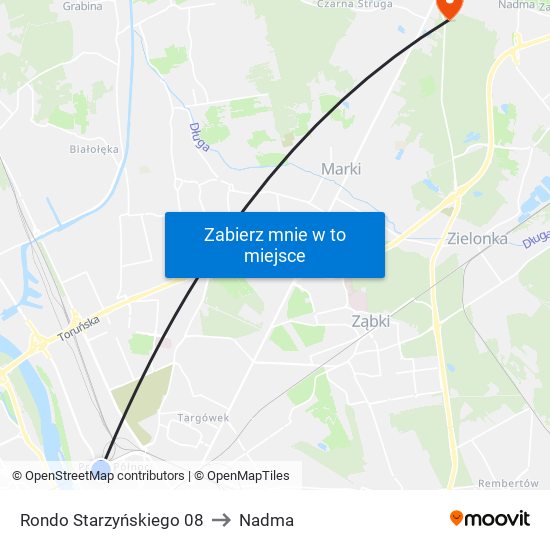 Rondo Starzyńskiego 08 to Nadma map