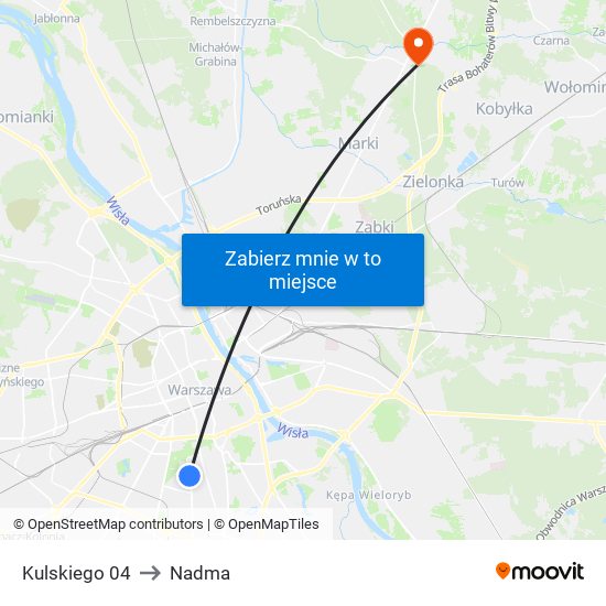 Kulskiego 04 to Nadma map