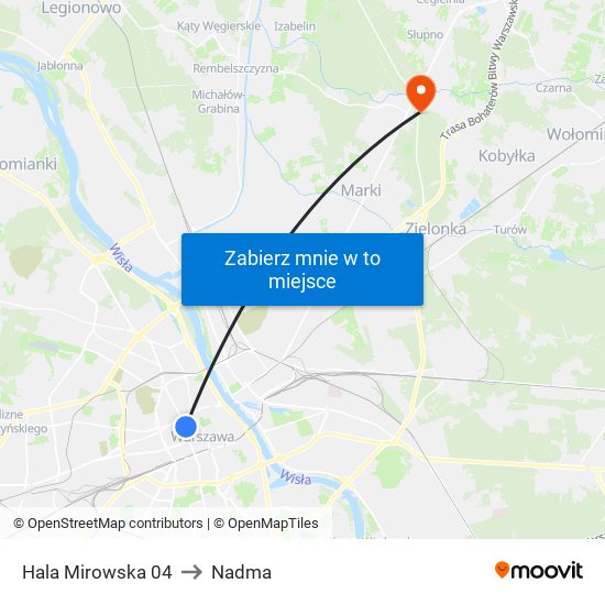 Hala Mirowska 04 to Nadma map