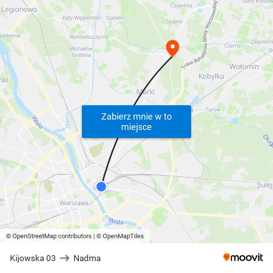 Kijowska 03 to Nadma map