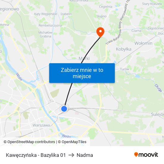 Kawęczyńska - Bazylika 01 to Nadma map