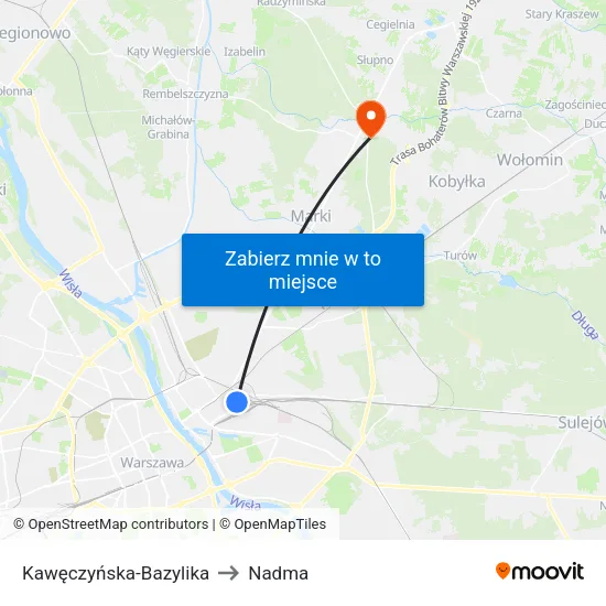 Kawęczyńska - Bazylika to Nadma map