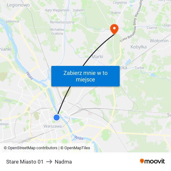 Stare Miasto 01 to Nadma map